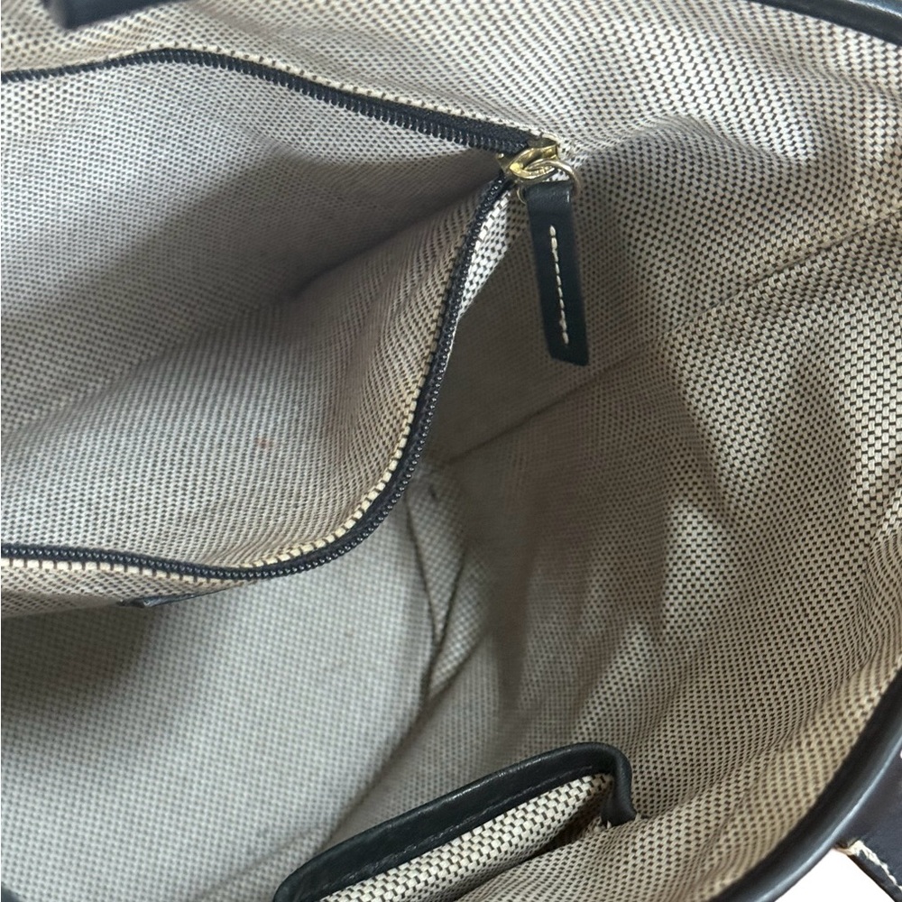 Authentic Dooney & Bourke Monogram Black Grey Bucket Bag! - Picture 10 of 15